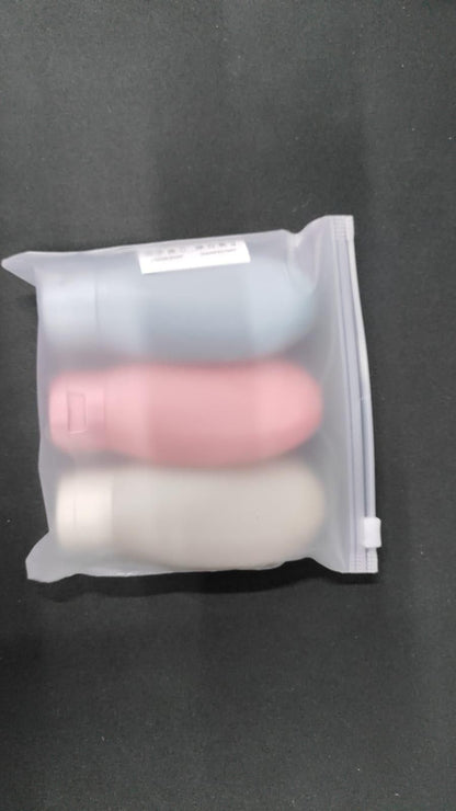 Leak-Proof Silicone Travel Toiletry Bottles – 60 ml (Set of 3)