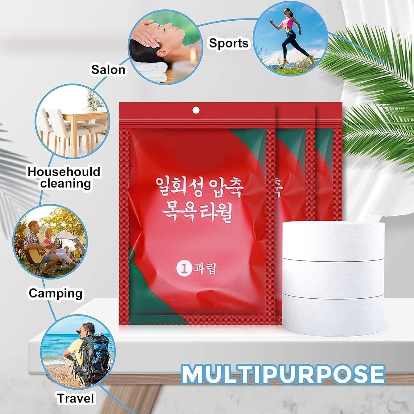 Compressed Bath Towel Tablets